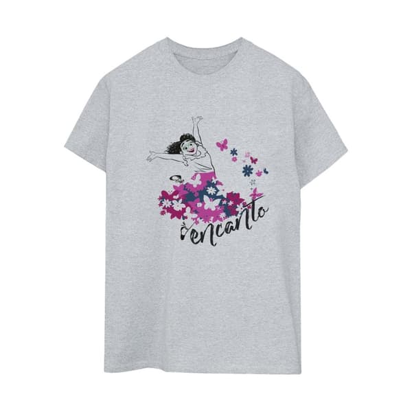 Disney Womens/Ladies Encanto Mirabel Flower Cotton Boyfriend T-Shirt