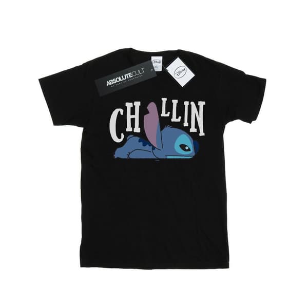 Disney Lilo And Stitch Chillin T-shirt i bomull för flickor
