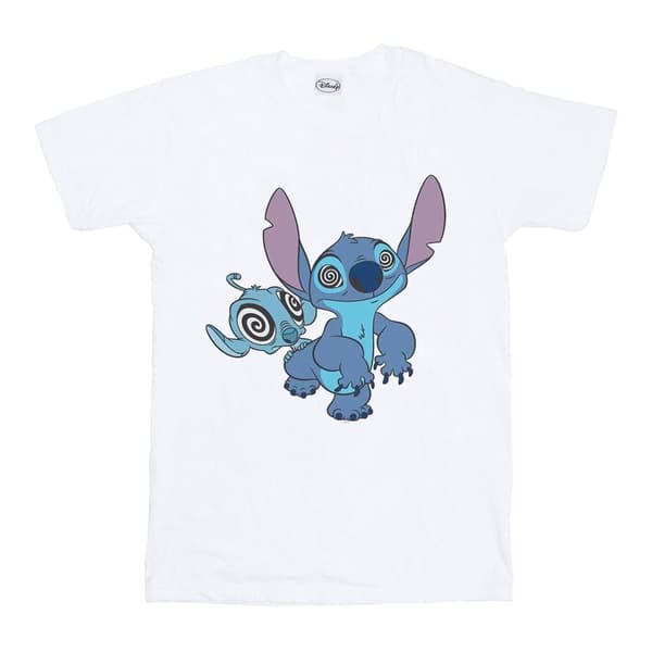 Disney Lilo And Stitch Hypnotized T-shirt i bomull för flickor White 5-6 Years