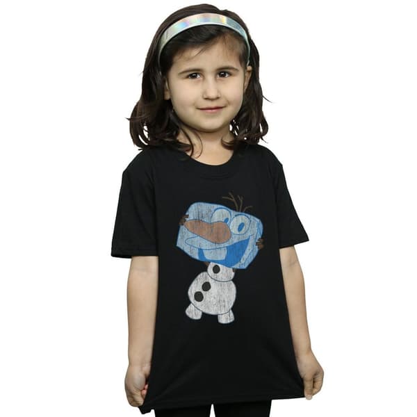 Disney Frozen Olaf Ice Cube bomulls-T-shirt för flickor