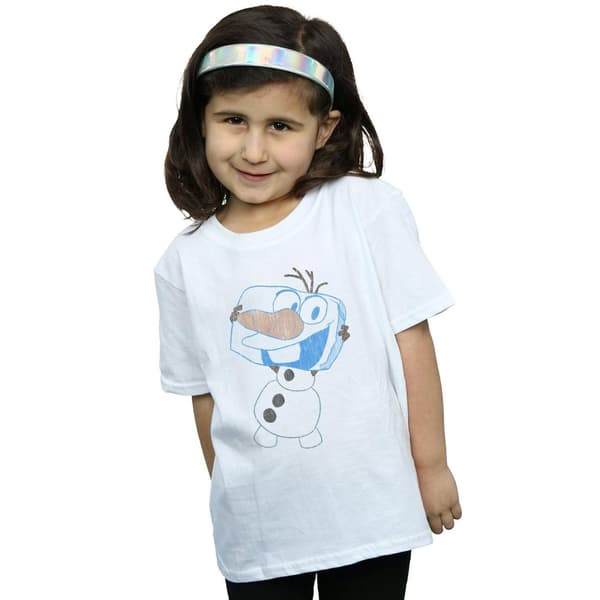 Disney Frozen Olaf Ice Cube bomulls-T-shirt för flickor