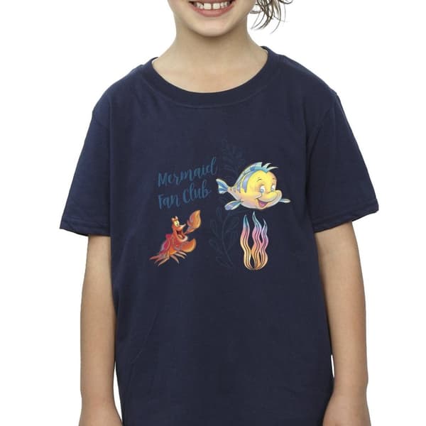Disney Den lilla sjöjungfruns klubb T-shirt i bomull för flickor