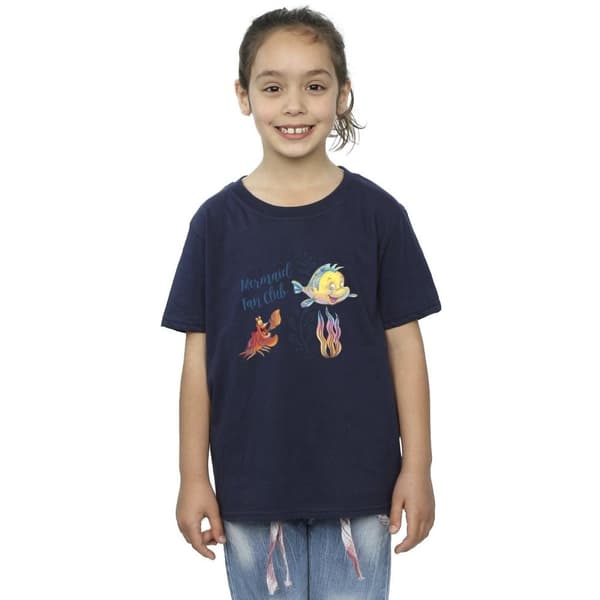 Disney Den lilla sjöjungfruns klubb T-shirt i bomull för flickor