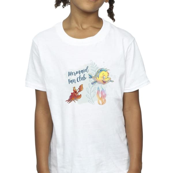 Disney Den lilla sjöjungfruns klubb T-shirt i bomull för flickor