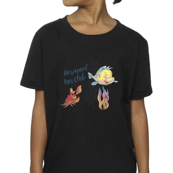 Disney Den lilla sjöjungfruns klubb T-shirt i bomull för flickor