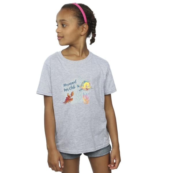 Disney Den lilla sjöjungfruns klubb T-shirt i bomull för flickor