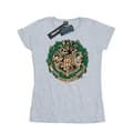 Miniatyrbild 1 av 5: Harry Potter T-shirt i bomull med julkrans för damer/damer