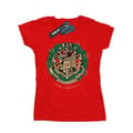Miniatyrbild 1 av 5: Harry Potter T-shirt i bomull med julkrans för damer/damer