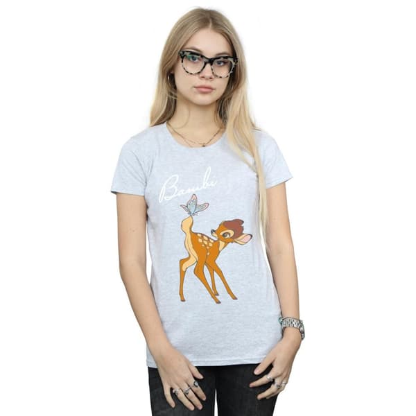 Disney Womens/Ladies Bambi Butterfly Tail Cotton T-Shirt