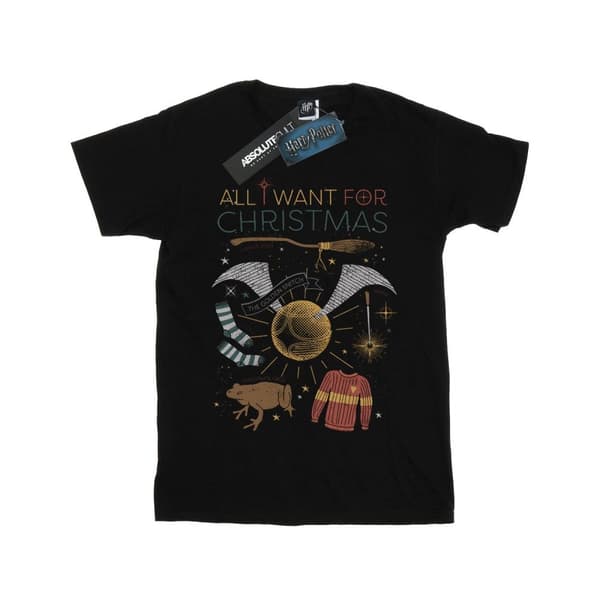 Harry Potter Girls All I Want For Christmas Cotton T-Shirt