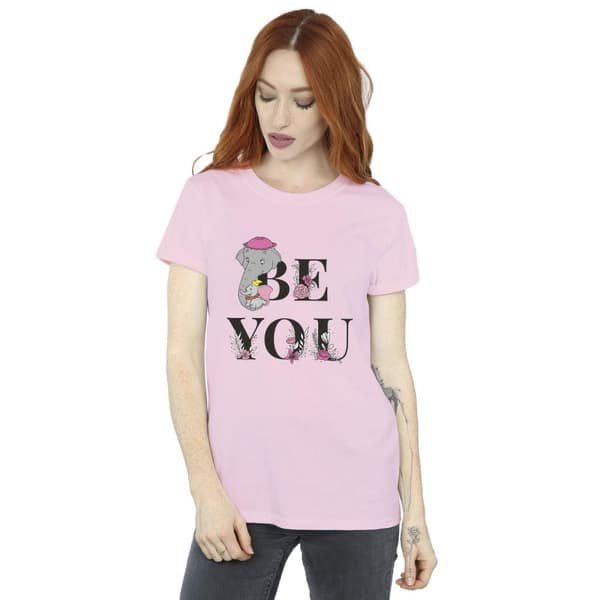 Disney Womens/Ladies Dumbo Be You Cotton Boyfriend T-Shirt