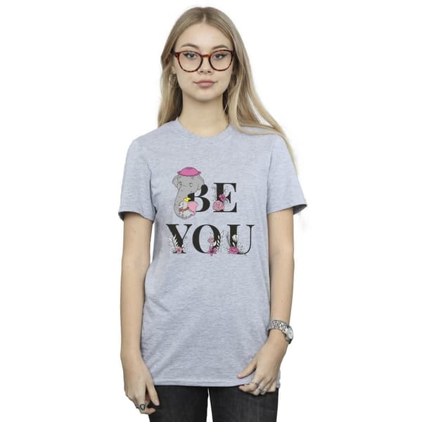 Disney Womens/Ladies Dumbo Be You Cotton Boyfriend T-Shirt