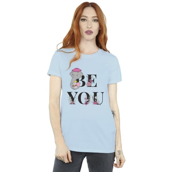 Disney Womens/Ladies Dumbo Be You Cotton Boyfriend T-Shirt