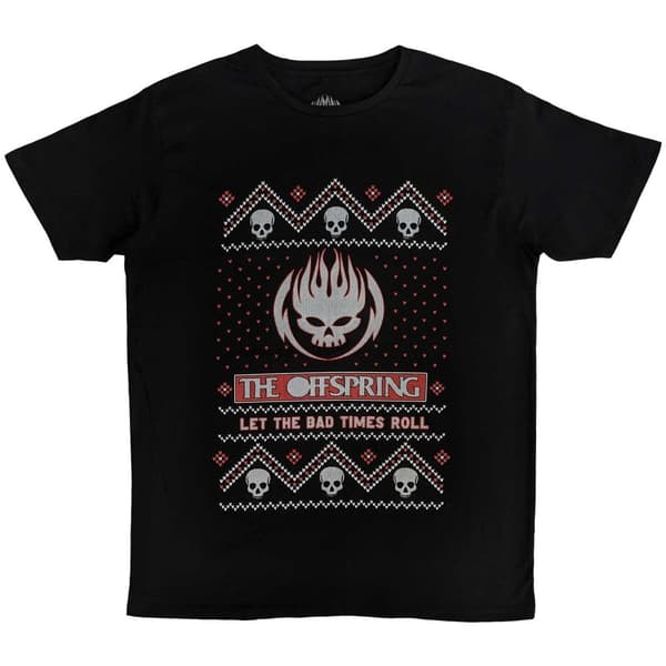 The Offspring Unisex Adult Bad Times Cotton Christmas T-Shirt