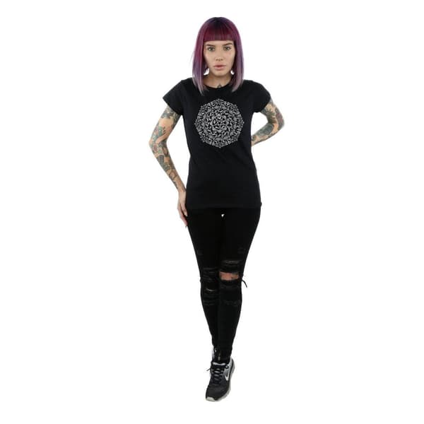 Supernatural Dam/kvinn Symbol Circle T-shirt i bomull