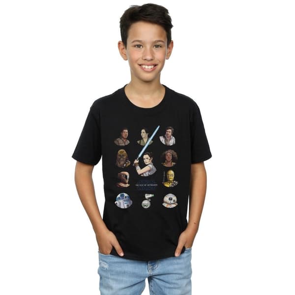 Star Wars: The Rise of Skywalker Boys Star Wars The Rise Of Skywalker Resistance Character Line Up T-Shirt