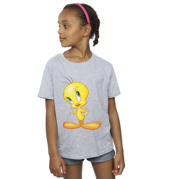 Looney Tunes Girls Tweety Standing Cotton T-Shirt