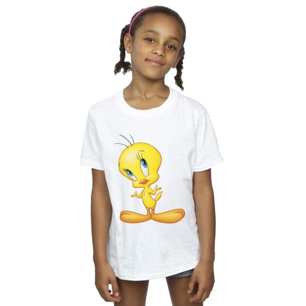 Looney Tunes Girls Tweety Standing Cotton T-Shirt