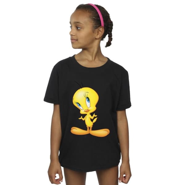 Looney Tunes Tweety Standing T-shirt i bomull för flickor