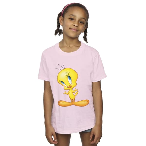 Looney Tunes Girls Tweety Standing Cotton T-Shirt
