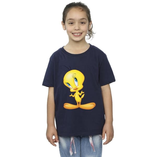 Looney Tunes Girls Tweety Standing Cotton T-Shirt