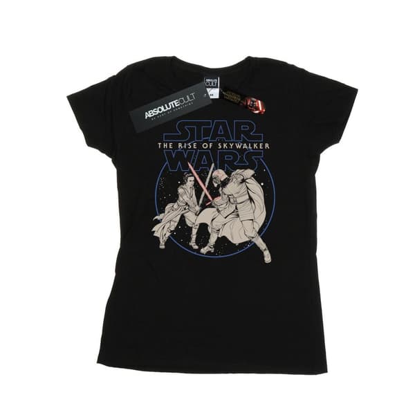 Star Wars: The Rise of Skywalker Womens/Ladies Star Wars The Rise Of Skywalker Rey And Kylo Combat Cotton T-Shirt