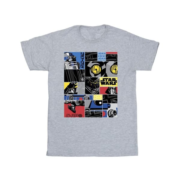 Star Wars Girls Droid Montage Cotton T-Shirt