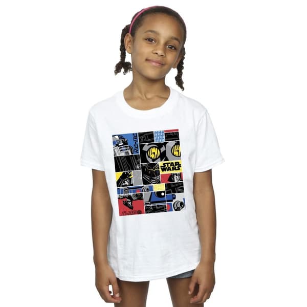 Star Wars Girls Droid Montage Cotton T-Shirt