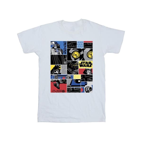 Star Wars Girls Droid Montage Cotton T-Shirt