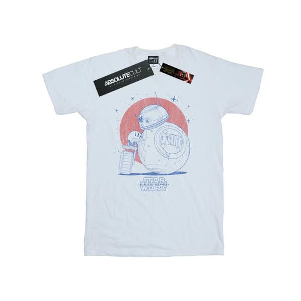 Star Wars: The Rise of Skywalker Girls Star Wars The Rise Of Skywalker BB-8 And D-O Distressed Cotton T-Shirt
