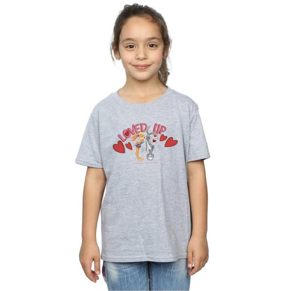 Looney Tunes Girls Bugs Bunny And Lola Valentine´s Day Loved Up Cotton T-Shirt