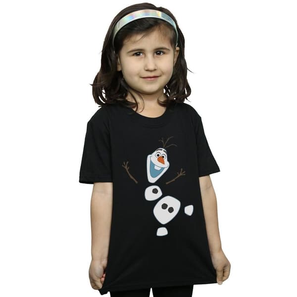 Disney Frozen Olaf T-shirt i bomull med dekonstruerad design för flickor