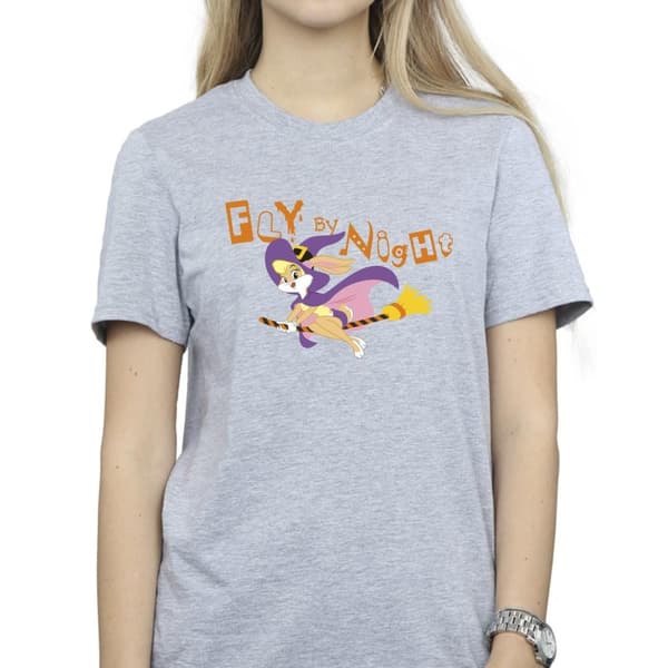 Looney Tunes Womens/Ladies Lola Fly By Night Cotton Boyfriend T-Shirt