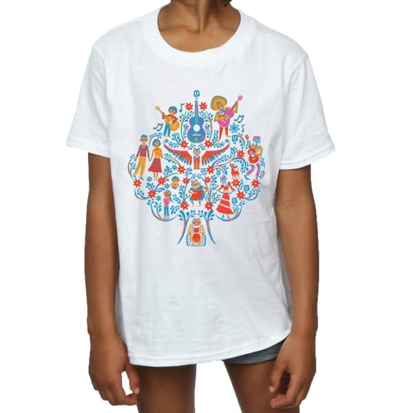 Disney T-shirt i bomull med Coco-trädmönster för flickor
