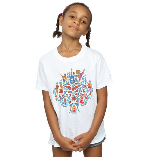 Disney T-shirt i bomull med Coco-trädmönster för flickor