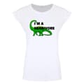 Miniatyrbild 1 av 2: Grindstore Dam/kvinnor - I´m A Herbivore - T-shirt i premiumbomull