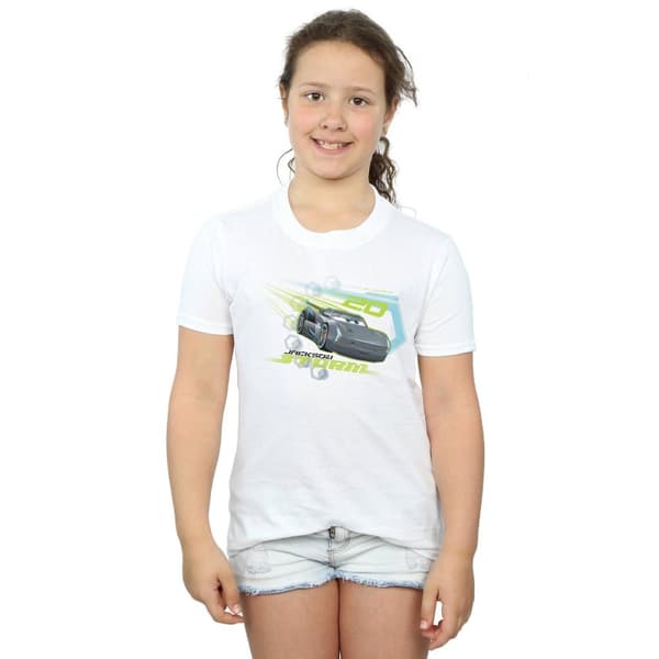 Disney Girls Cars Jackson Storm Cotton T-Shirt