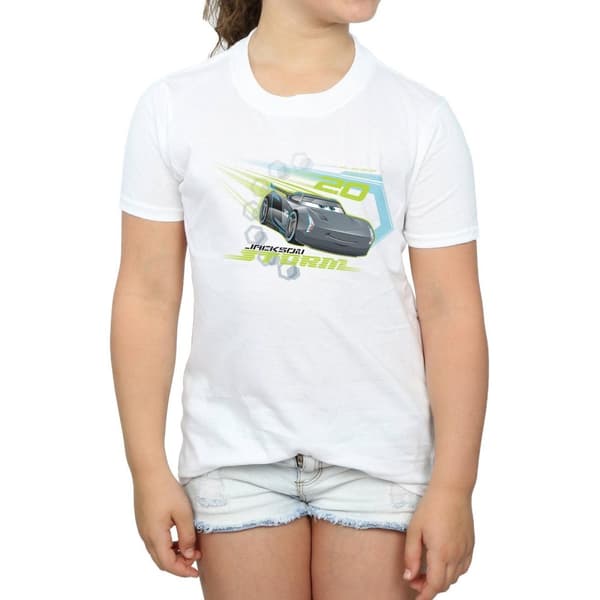 Disney Girls Cars Jackson Storm Cotton T-Shirt