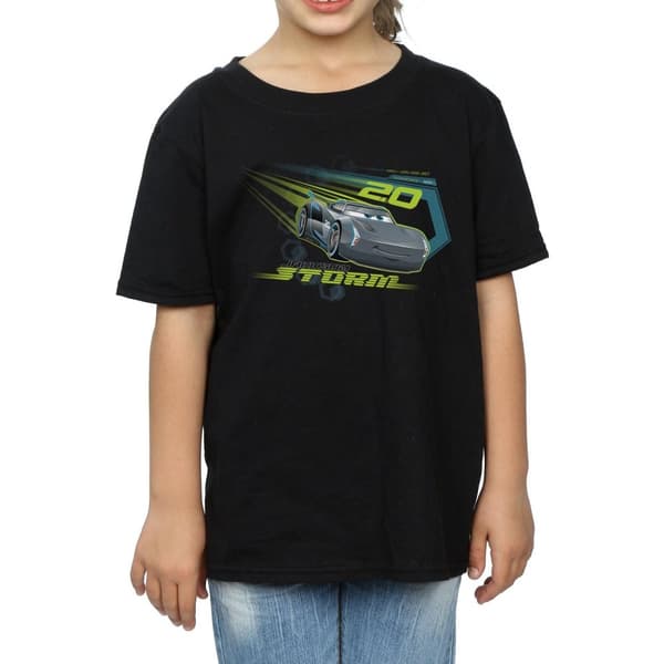 Disney Girls Cars Jackson Storm Cotton T-Shirt