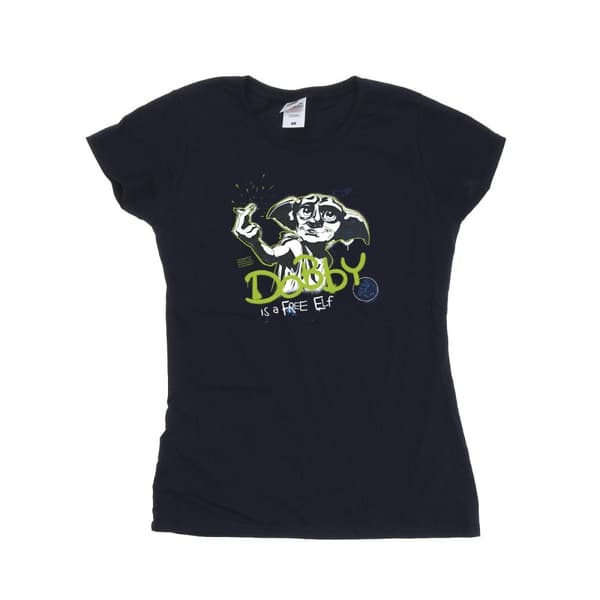 Harry Potter Dam/Tjej Dobby A Free Elf - T-shirt i bomull