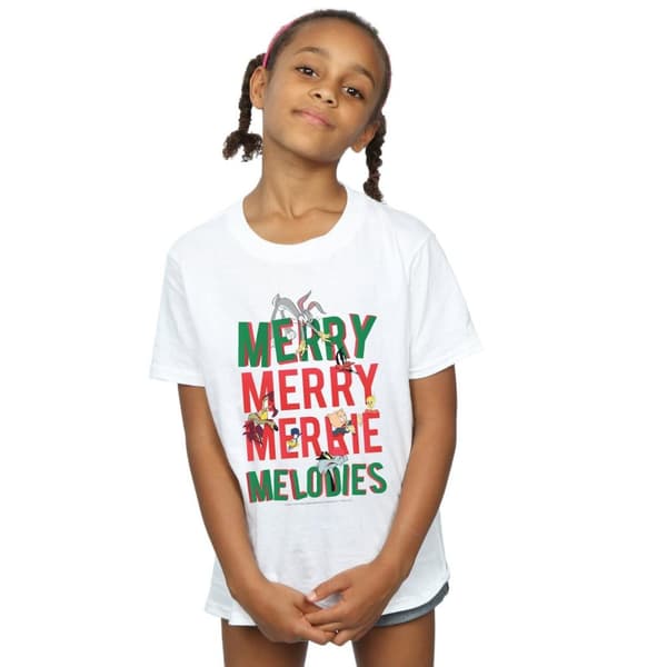 Looney Tunes T-shirt i bomull för flickor - Merry Merrie Melodies