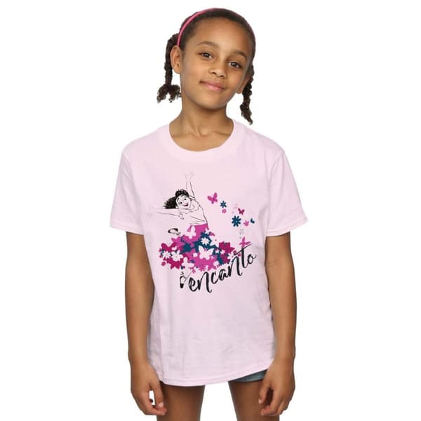 Disney Girls Encanto Mirabel Flower Cotton T-Shirt