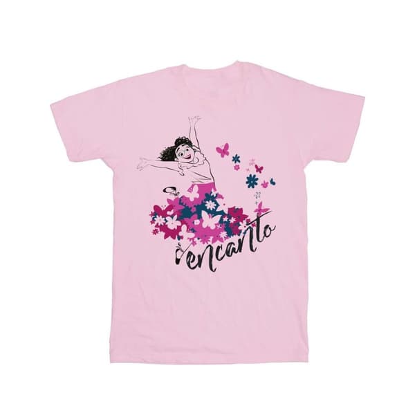 Disney Girls Encanto Mirabel Flower Cotton T-Shirt