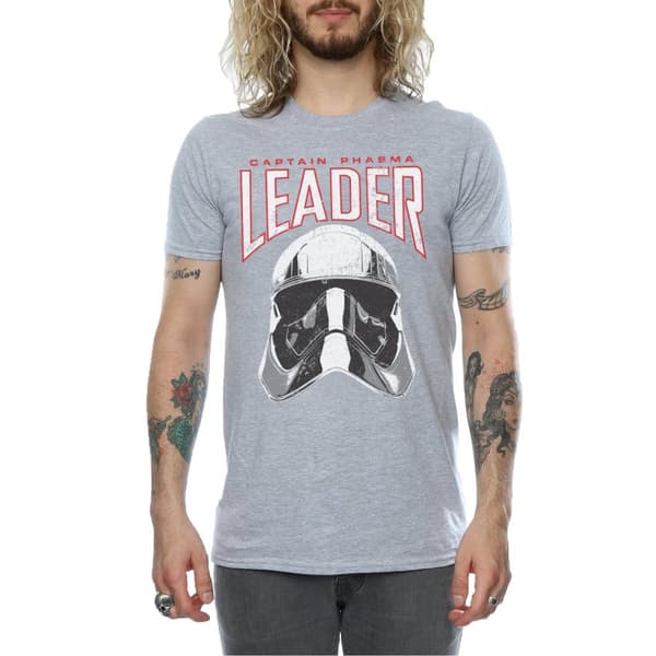 Star Wars Mens The Last Jedi Leader Helmet T-Shirt
