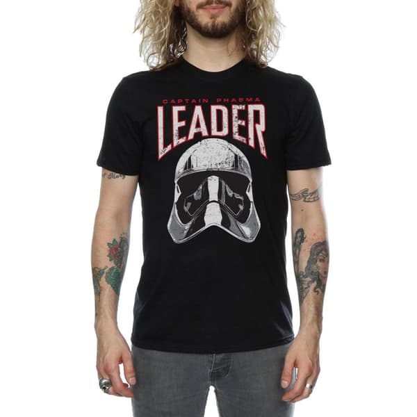 Star Wars Mens The Last Jedi Leader Helmet T-Shirt