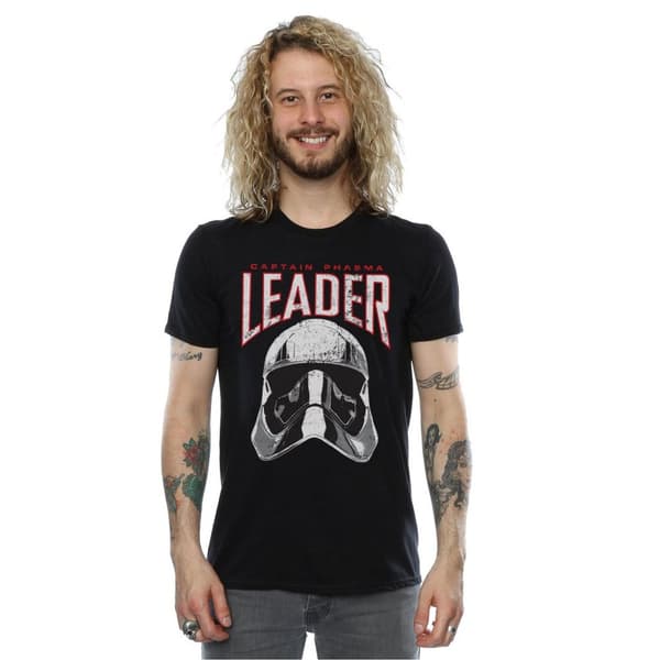 Star Wars Mens The Last Jedi Leader Helmet T-Shirt