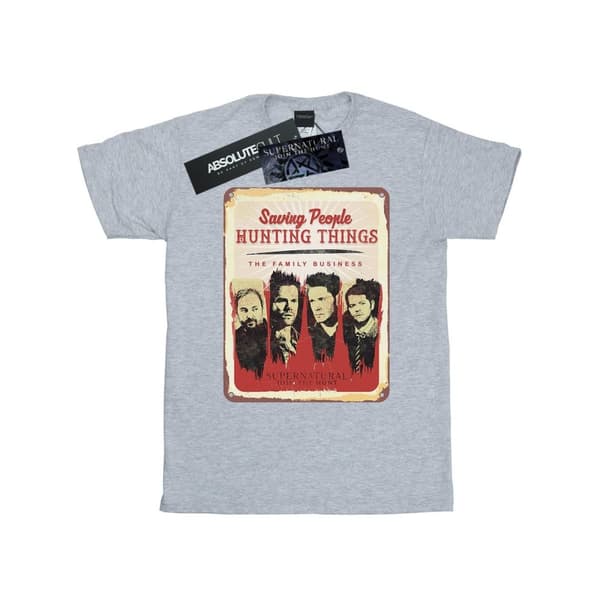 Supernatural Womens/Ladies Family Business Sign Cotton Boyfriend T-Shirt