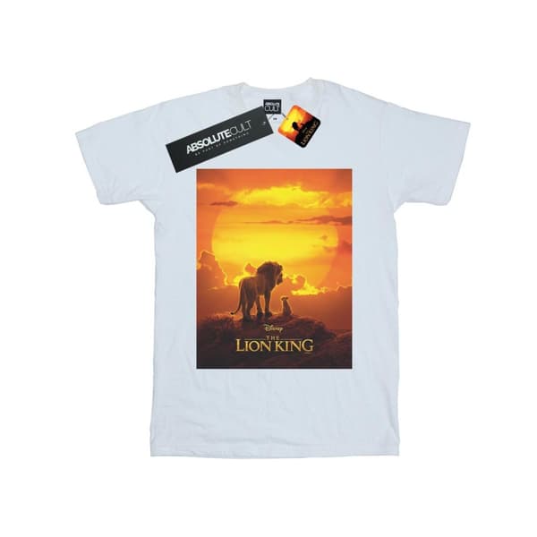 Disney T-shirt i bomull med solnedgångsaffisch från Lejonkungen-filmen