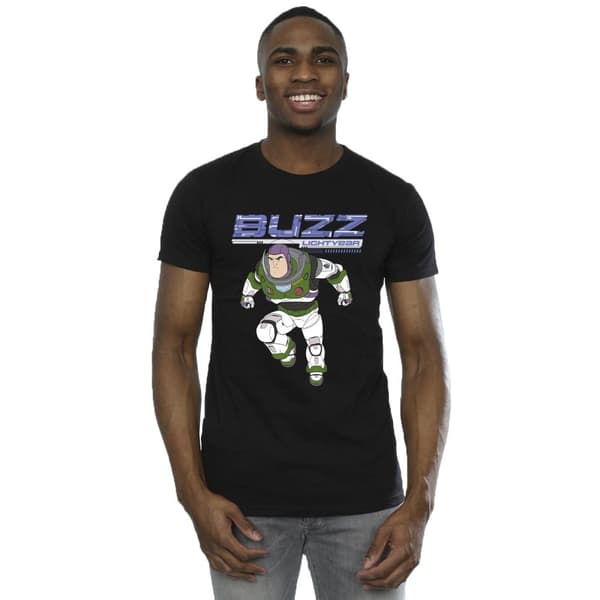 Disney Mens Lightyear Buzz Jump To Action T-Shirt