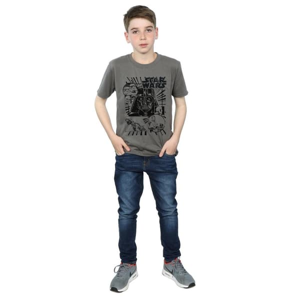 Star Wars Boys Darth Vader Montage T-Shirt